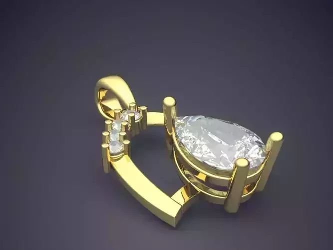 Creatively Designed Pendant With Diamonds CAD 5793