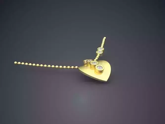 Small Heart Pendant CAD 5791