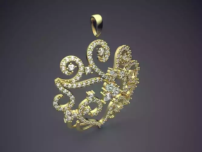 Pendant With Diamonds CAD-5780