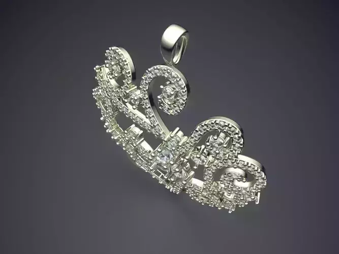Pendant With Diamonds CAD-5780