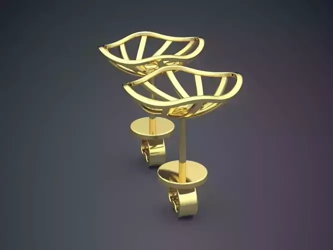 Simple Unusually Shaped Earrings CAD 5767