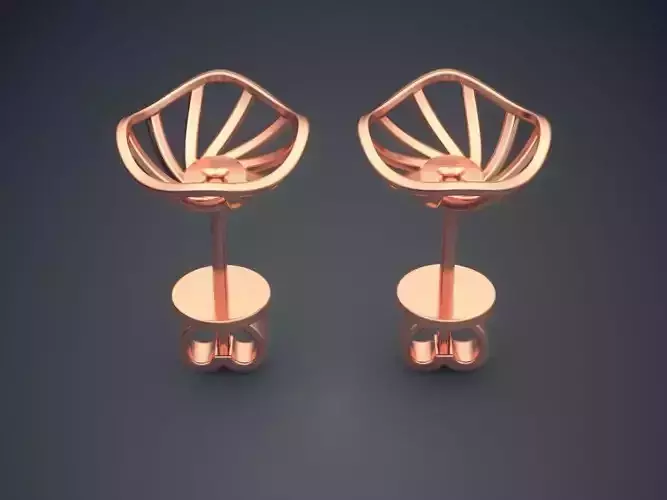 Simple Unusually Shaped Earrings CAD 5767