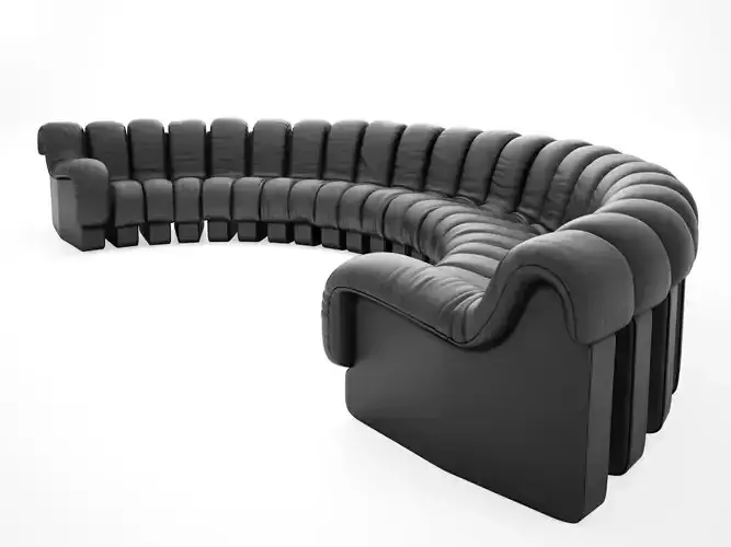 DS 600 Semi Circle Sofa 3D model