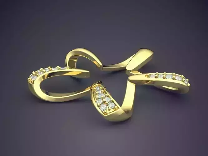 Star Shape Pendant With Diamonds CAD-5760