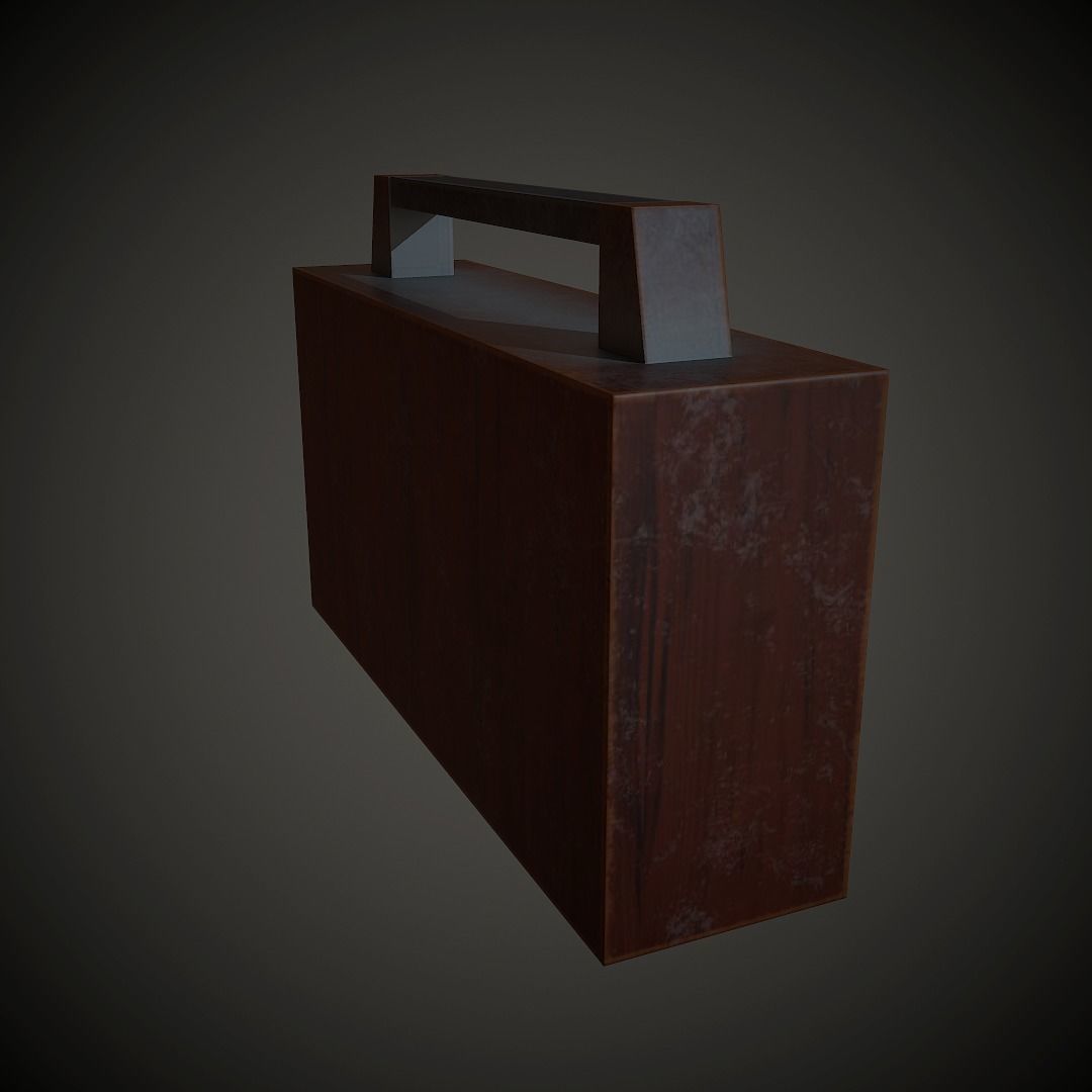 Old Radio PBR Low Poly Low-poly 3D model_5