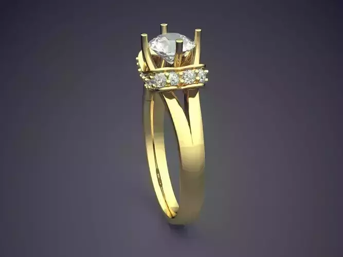 Ring With Diamonds CAD-5748