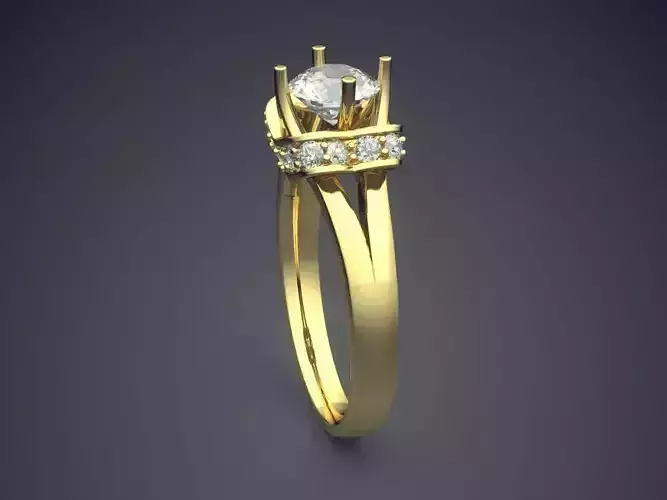 Ring With Diamonds CAD-5746