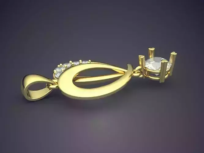 Pendant With Diamonds CAD-5744