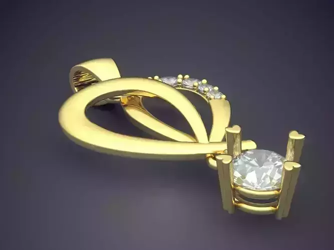 Pendant With Diamonds CAD-5744
