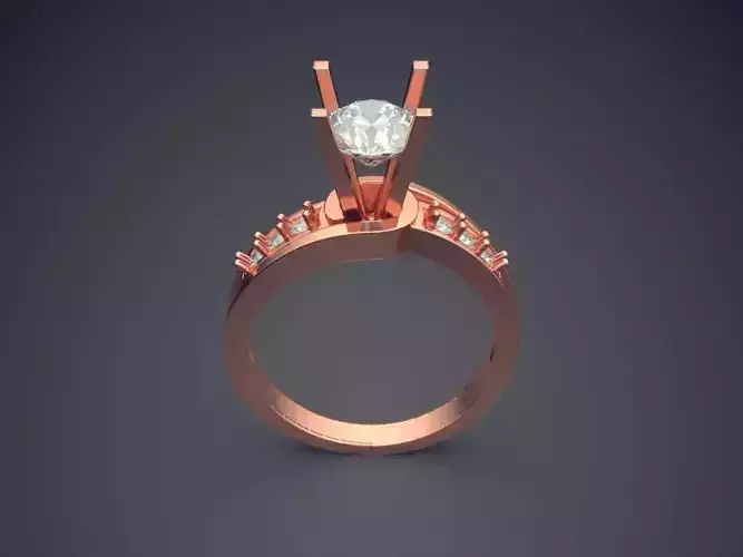 Ring With Diamonds CAD-5735
