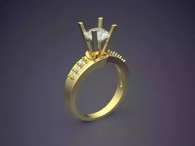 Ring With Diamonds CAD-5735