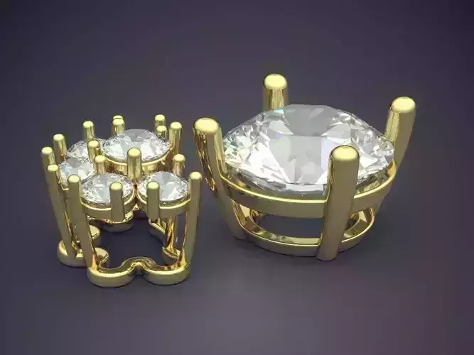 Pendant With Diamonds CAD-5733