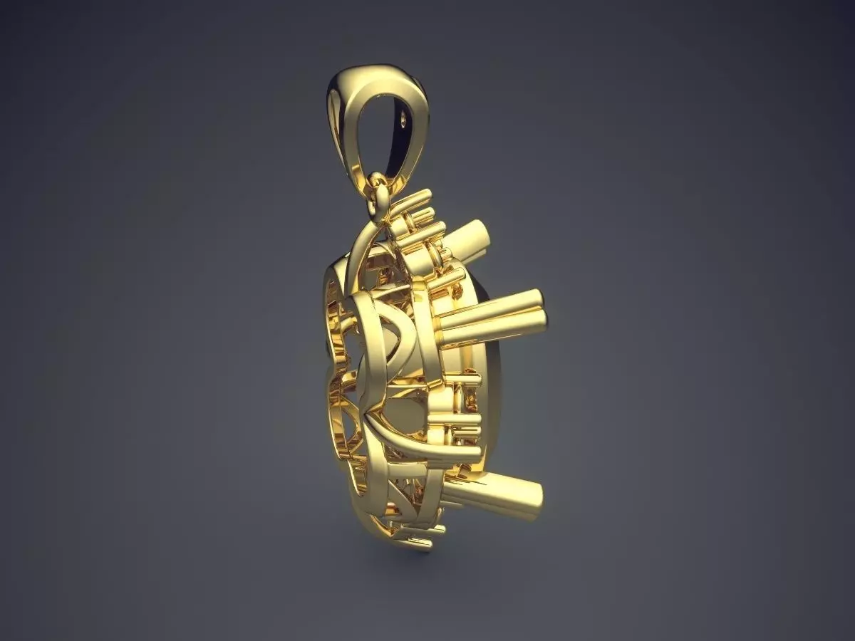Pendant CAD-5731 3D print model_3