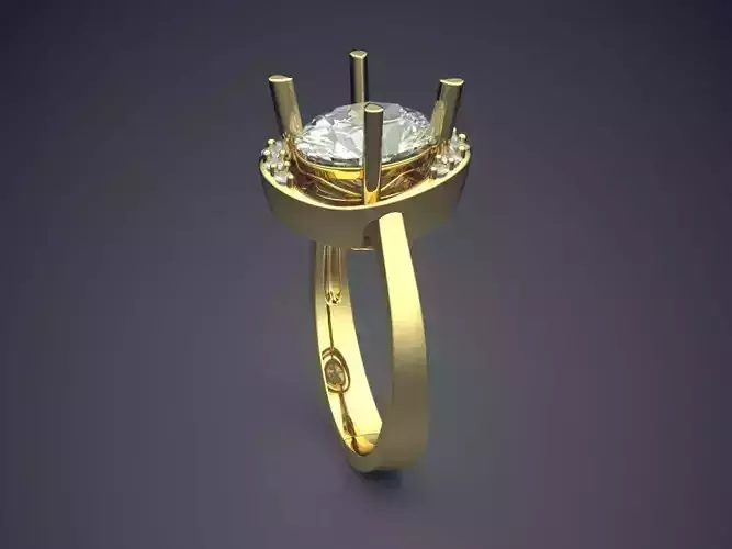 Ring With Diamonds CAD-5726
