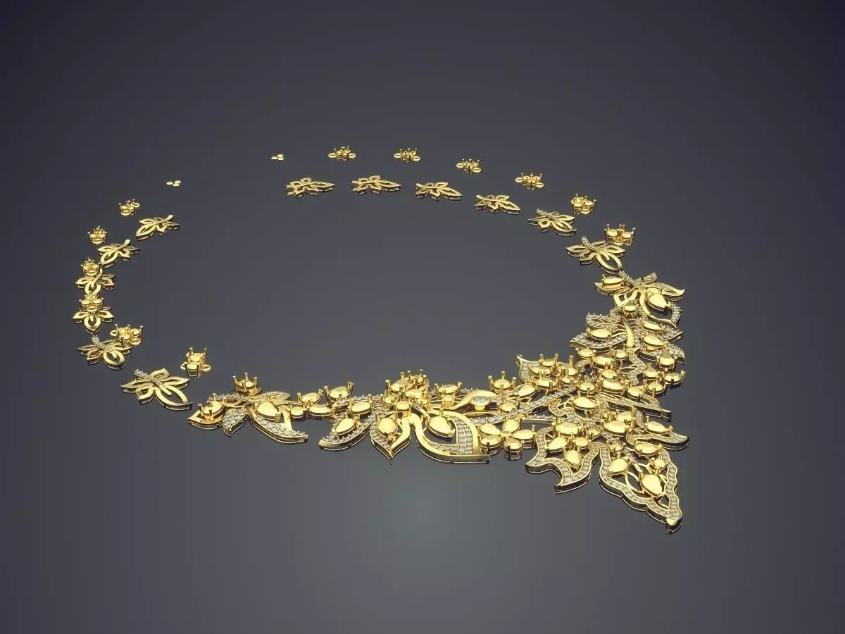 Necklace CAD-5768 3D print model_0