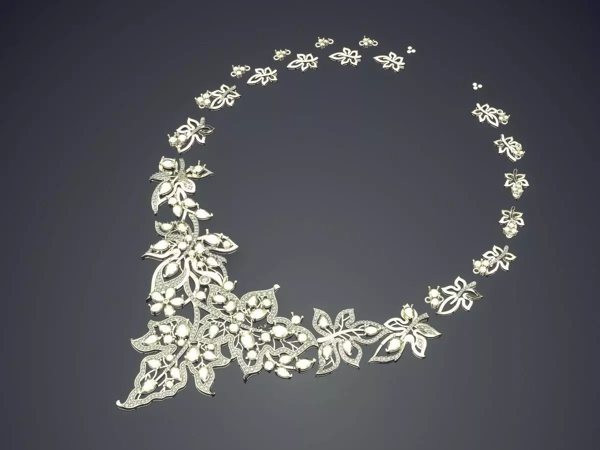 Necklace CAD-5768 3D print model_1