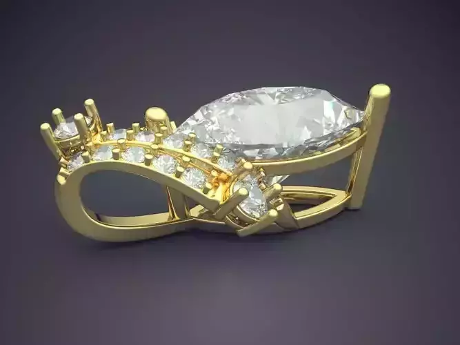 Pendant With Diamonds CAD-5729