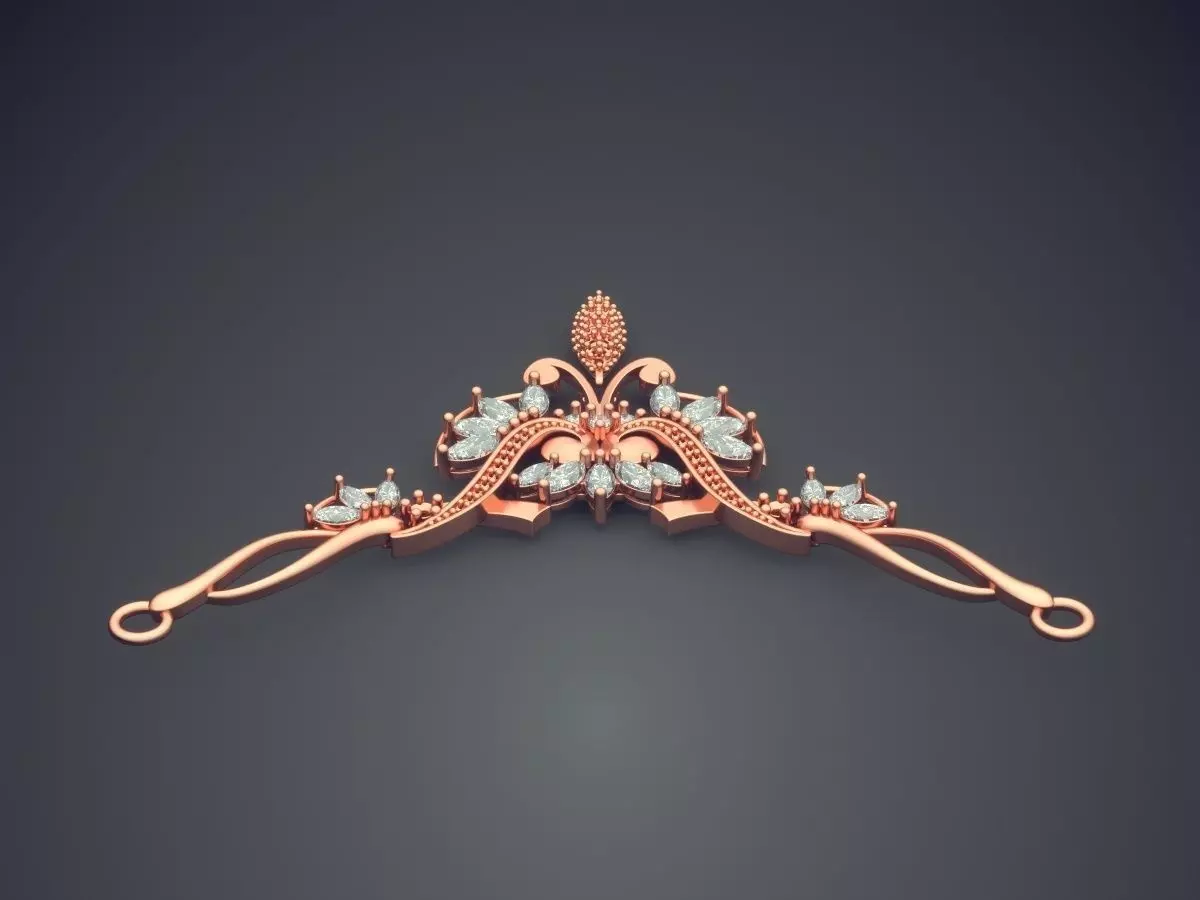 Necklace CAD-5722 3D print model_2