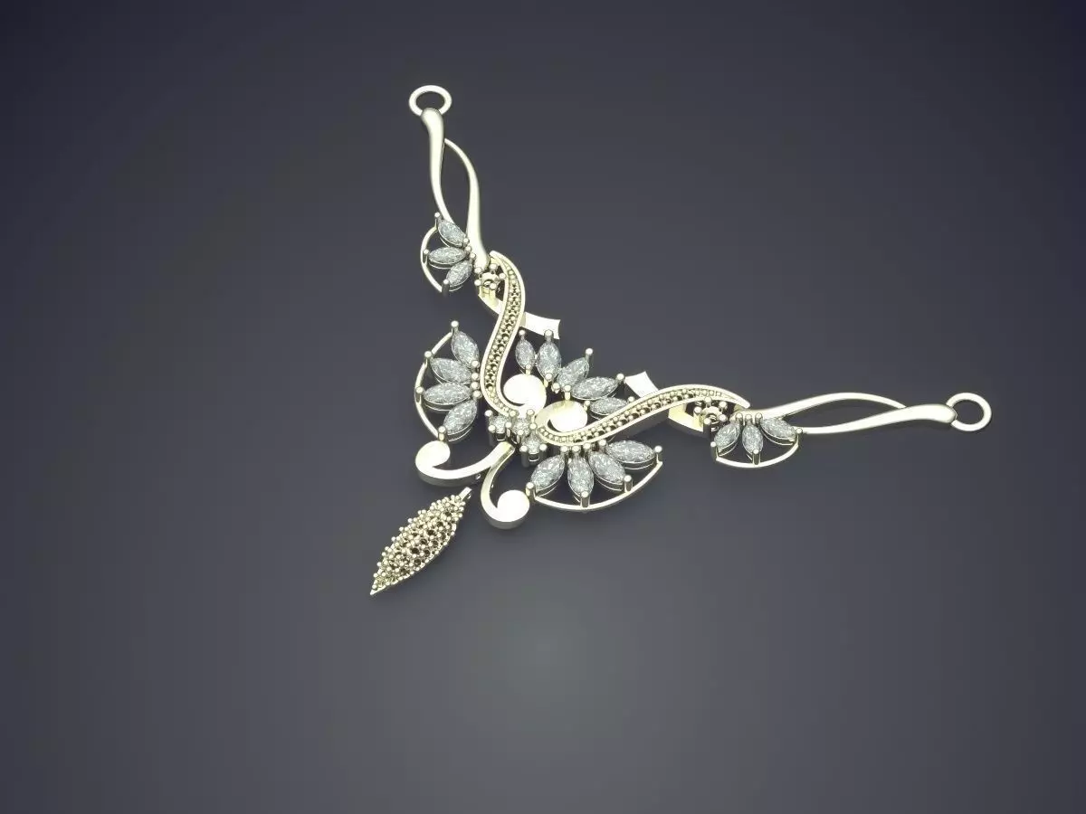 Necklace CAD-5722 3D print model_1