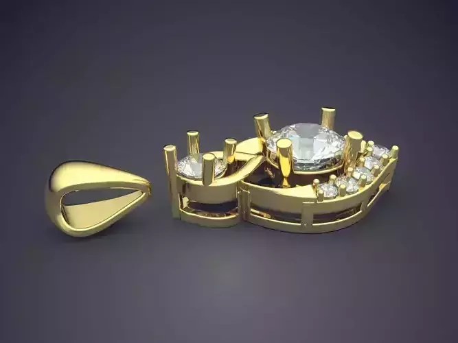 Pendant With Diamonds CAD-5720