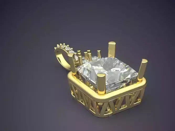 Pendant With Diamonds CAD-5714