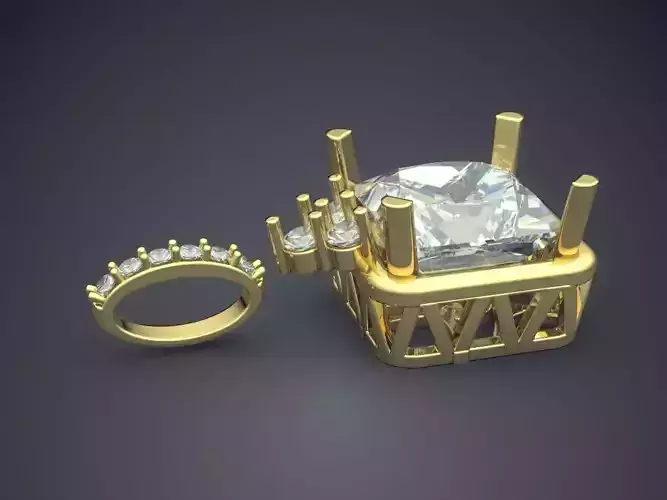 Pendant With Diamonds CAD-5714