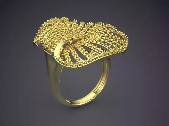 Detailed Ring CAD-5715 3D print model