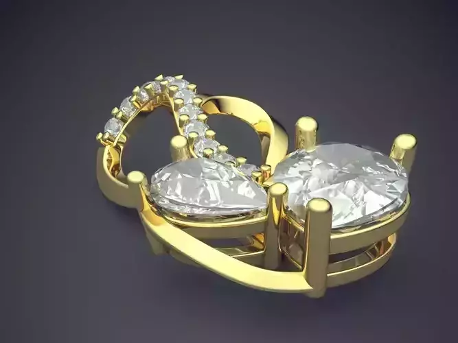 Pendant With Diamonds CAD-5708