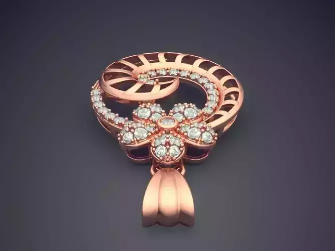 Pendant With Diamonds CAD-5706