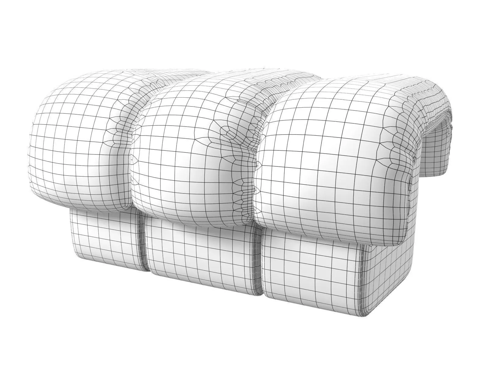 DS 600 Footstool 3D model_4