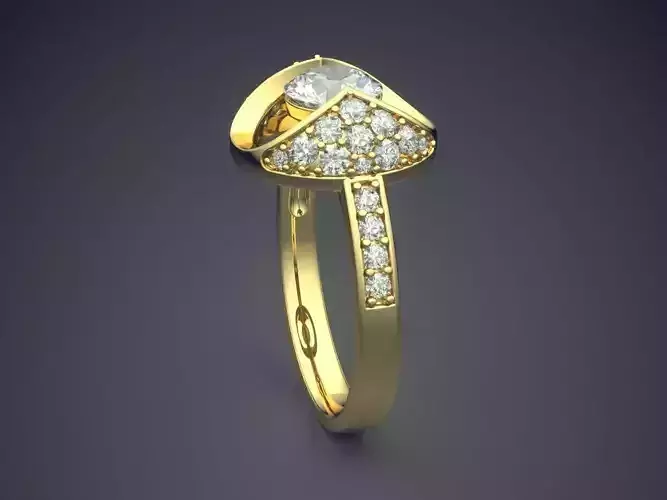 Ring With Diamonds CAD-5698