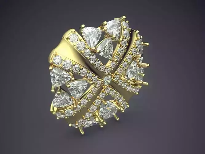 Detailed Pendant With Diamonds CAD-5699