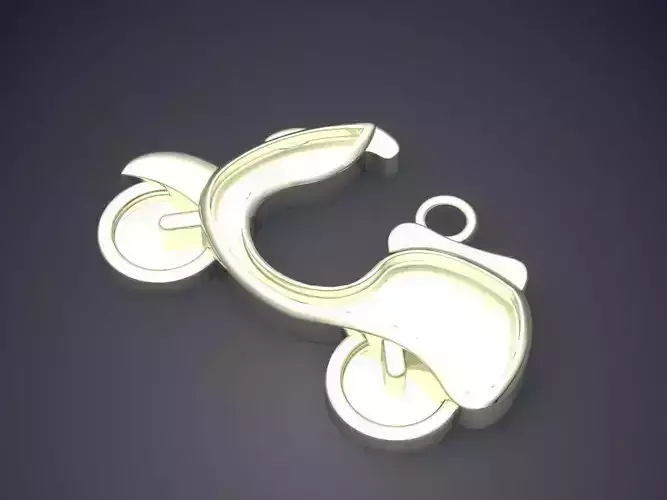 Motorbike Pendant CAD-5680