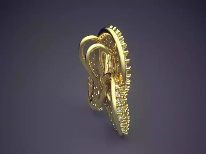 Pendant Made From Three Circle Ornaments CAD 5688