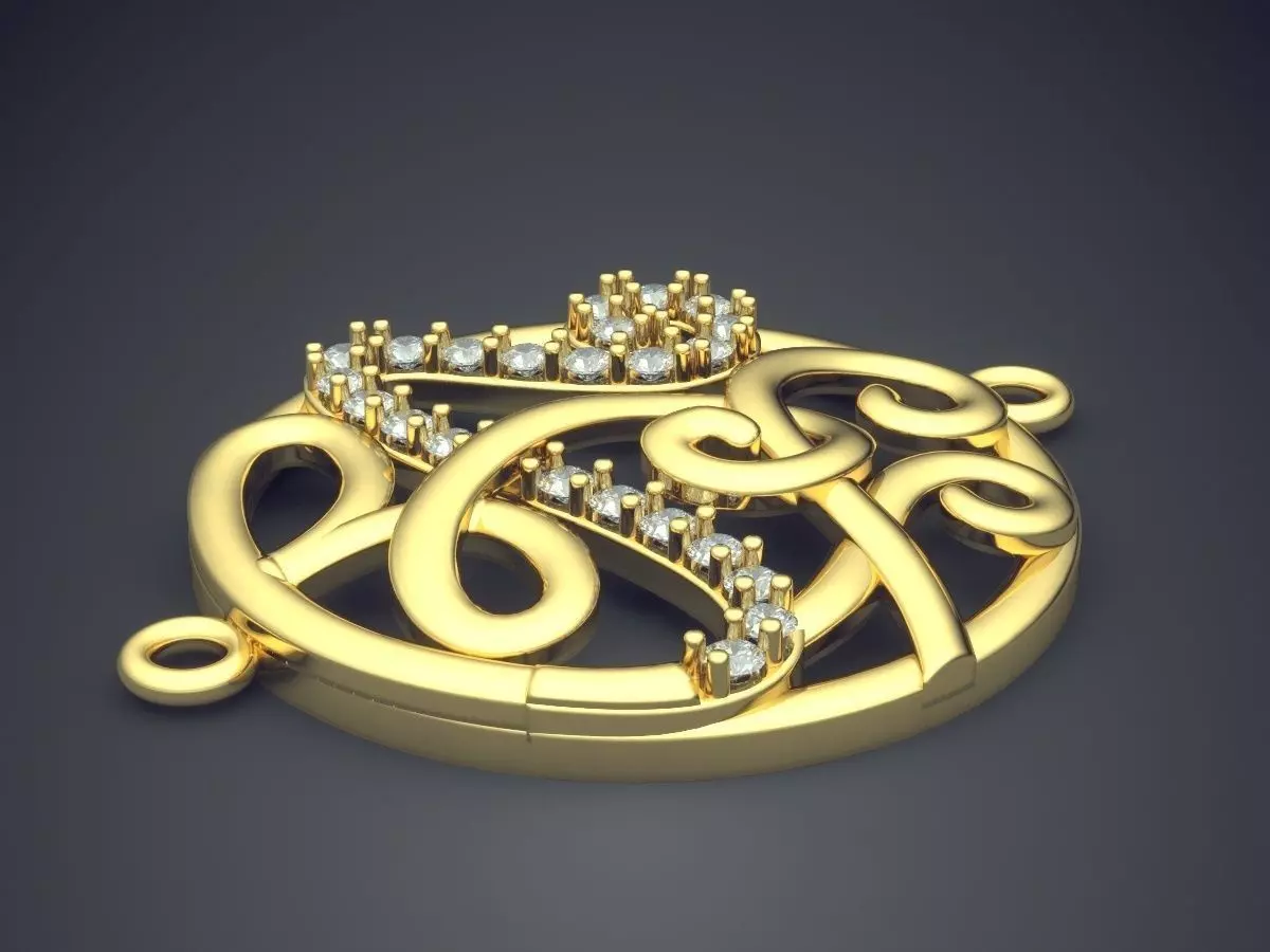 Pendant CAD-5678 3D print model_0