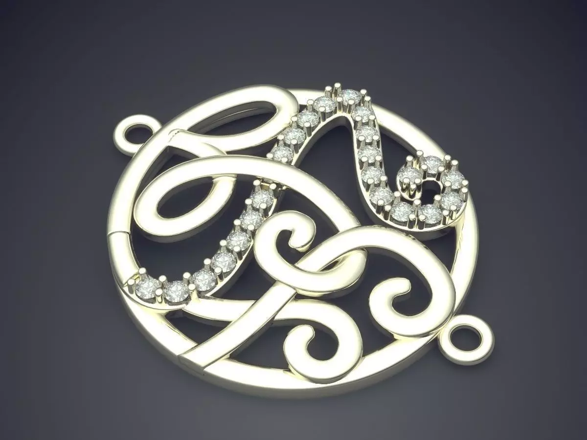 Pendant CAD-5678 3D print model_1