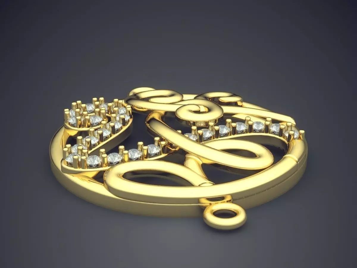 Pendant CAD-5678 3D print model_3