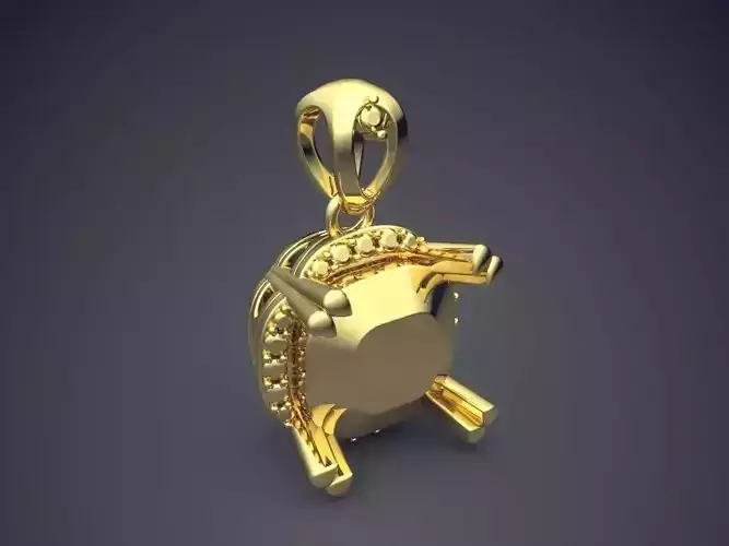 Small Pendant With Square Ornament CAD 5669