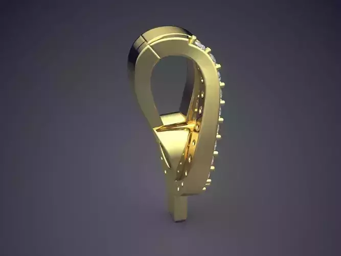 Pendant With Diamonds CAD-5658