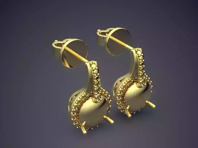 Detailed Earrings CAD-5636