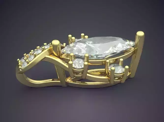 Pendant With Diamonds CAD-5631