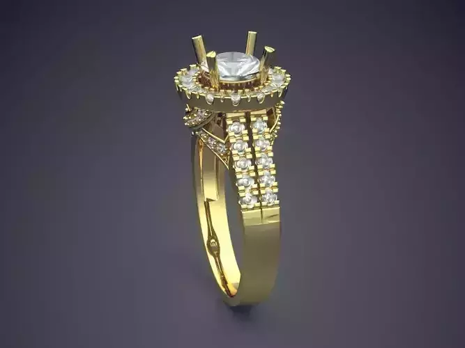 Luxurious Ring With Diamonds CAD-5624