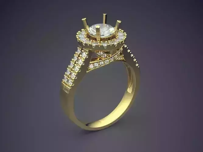 Luxurious Ring With Diamonds CAD-5624