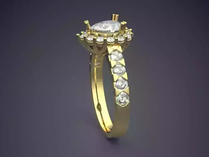 Luxurious Ring With Diamonds CAD-5621