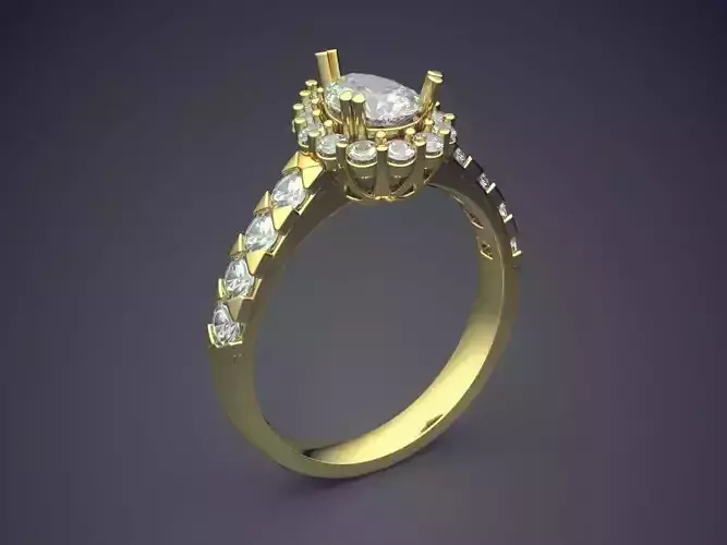 Luxurious Ring With Diamonds CAD-5621