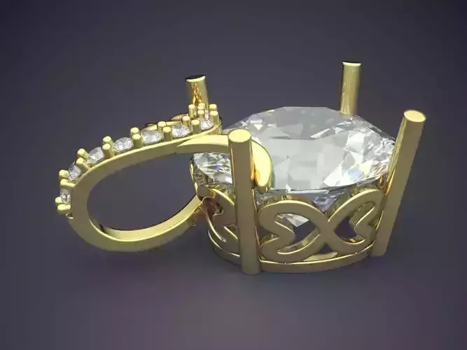 Pendant With Diamonds CAD-5614