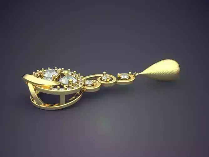Pendant With Diamonds CAD-5618