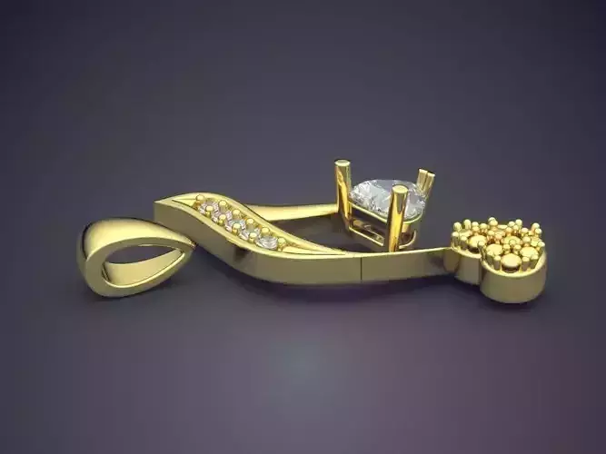 Pendant With Diamonds CAD-5611