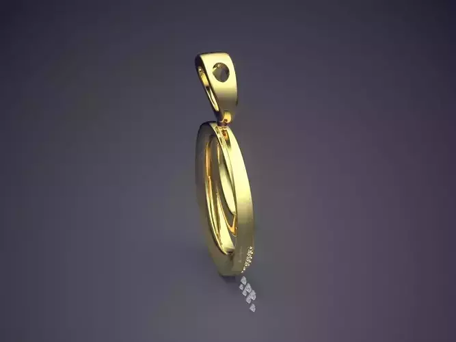 Pendant With Diamonds CAD-5607