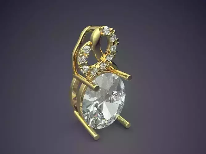 Pendant With Diamond CAD-5605